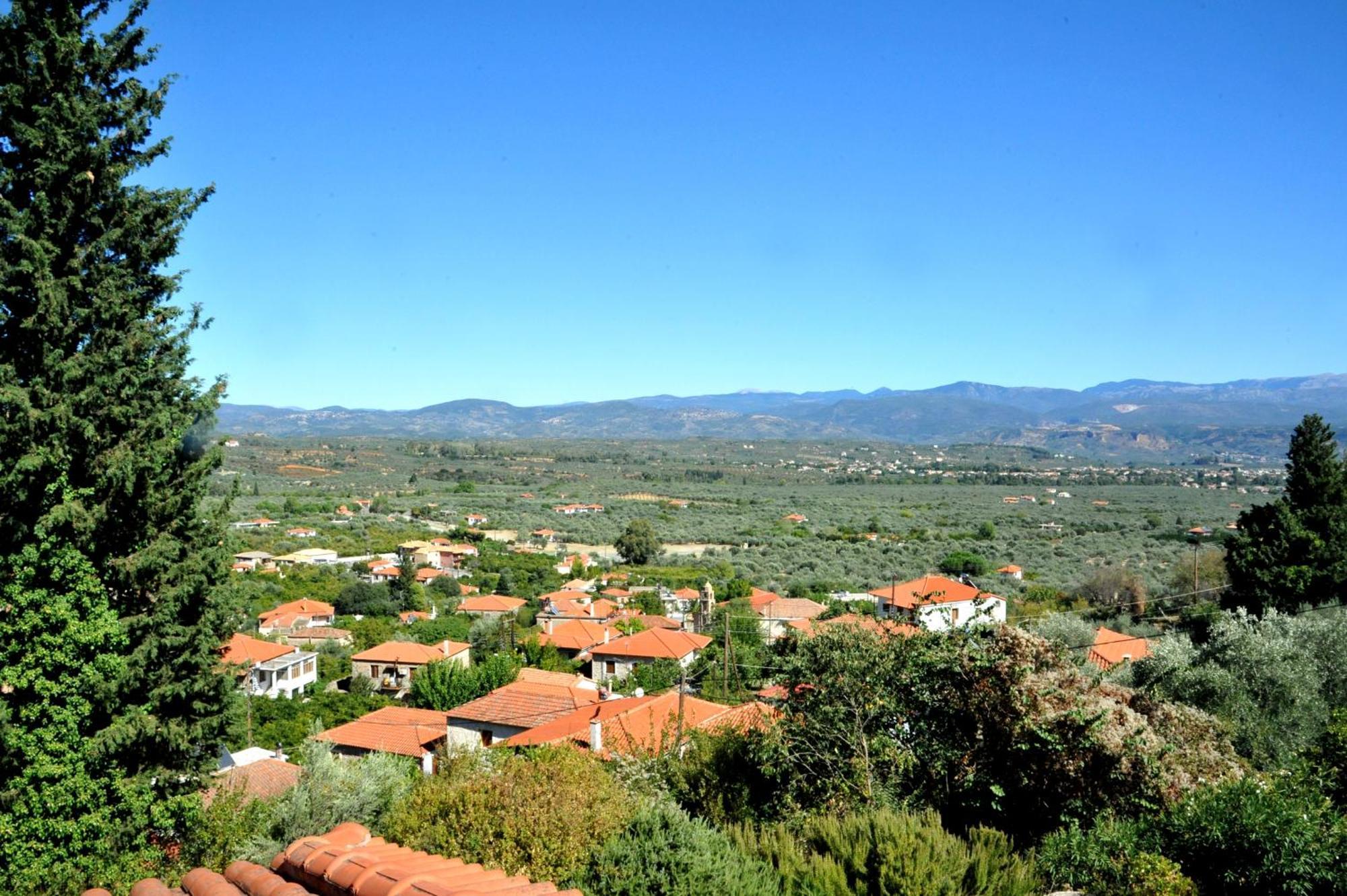Aesthetic Delight - Stone Villa In Mystras Luaran gambar
